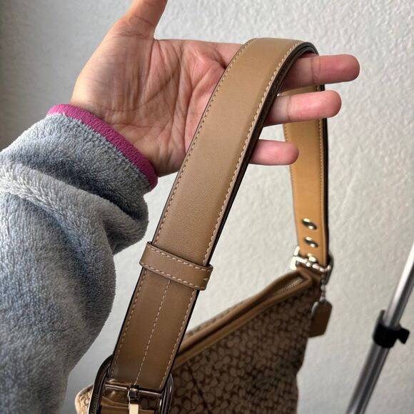 Vintage Coach Canvas Shoulder Bag Y2K - Picture 7 of 10